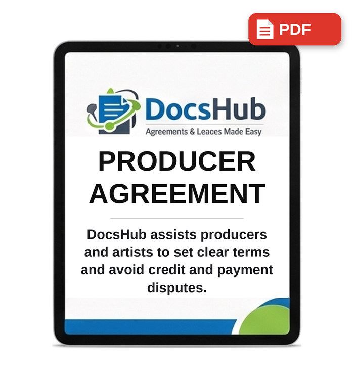 South African Music Producer Agreement Template