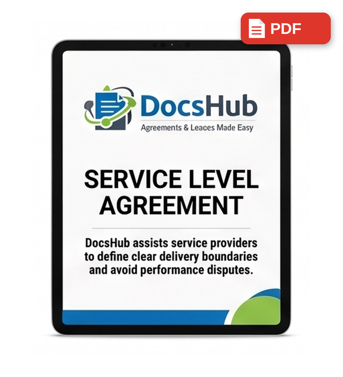 South African Service Level Agreement (SLA) Template