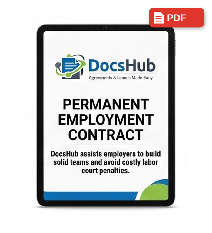 South African Permanent Employment Contract Template